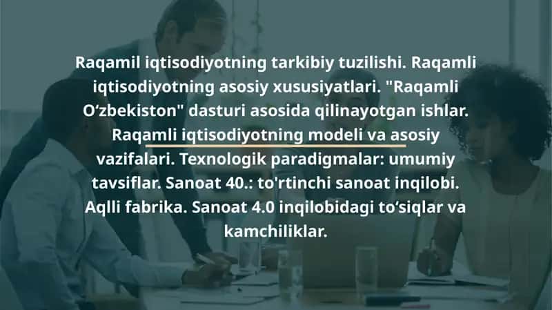 Raqamli iqtisodiyotning tarkibiy tuzilishi 1