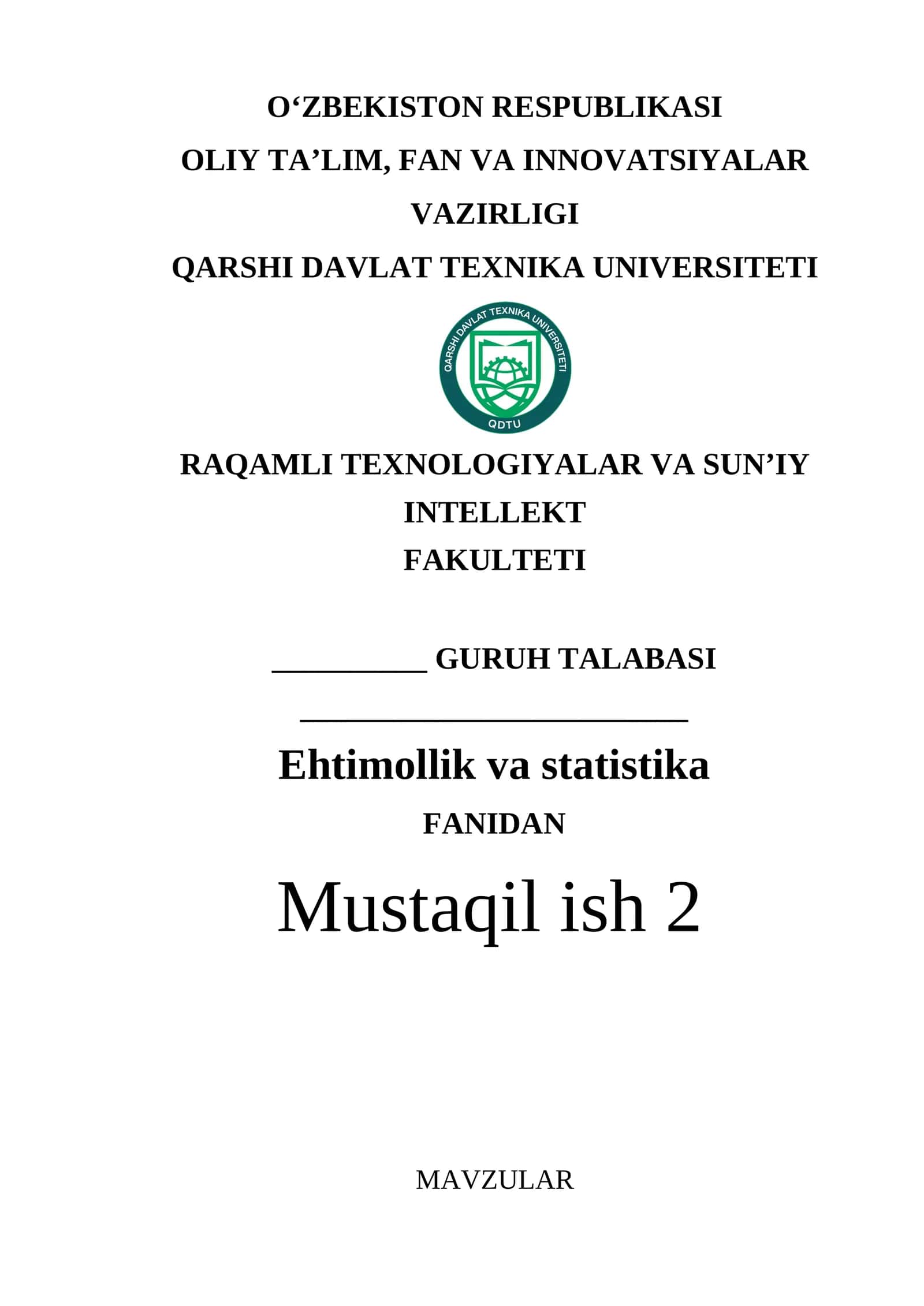 BOG‘LIQSIZ TAJRIBALAR KETMA-KETLIGI. BERNULLI SXEMASI. 1