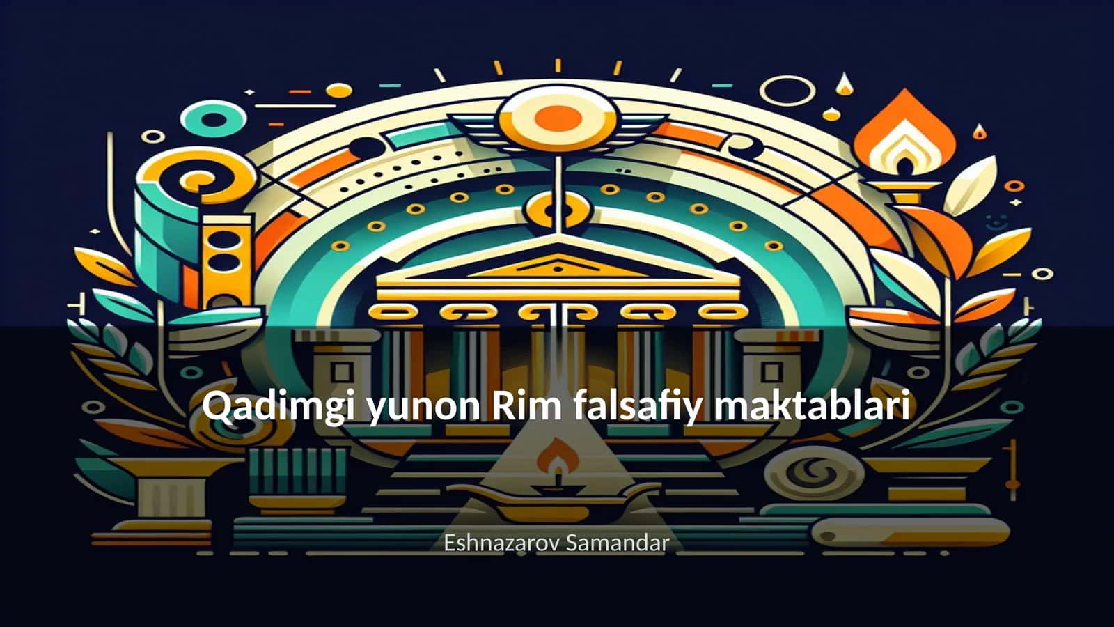 Qadimgi yunon Rim falsafiy maktablari 1