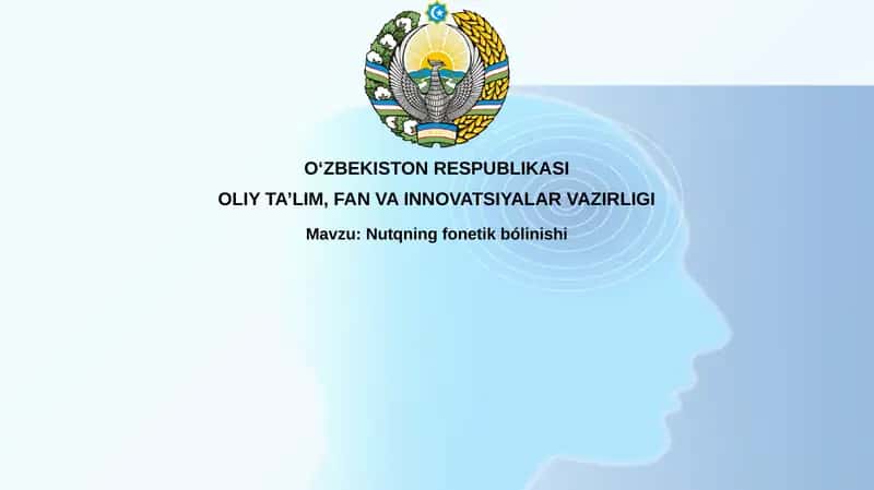 Nutqning fonetik bólinishi 1