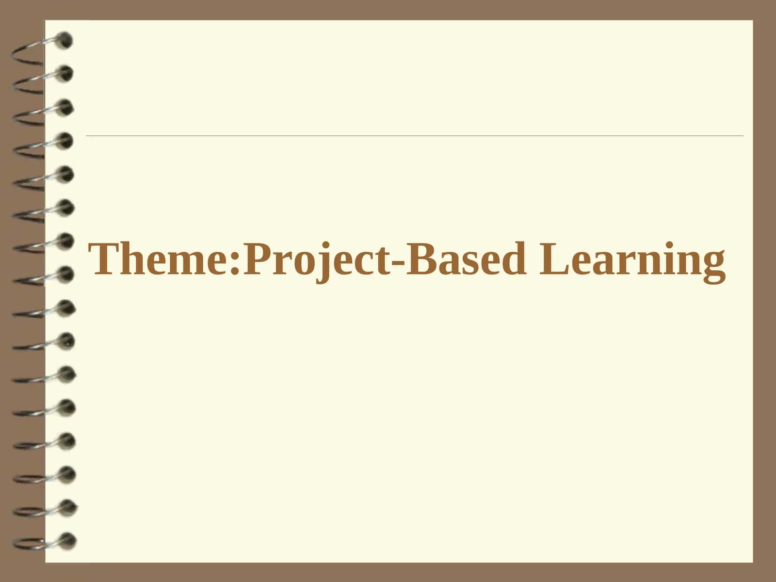 Project-Based Learning 1