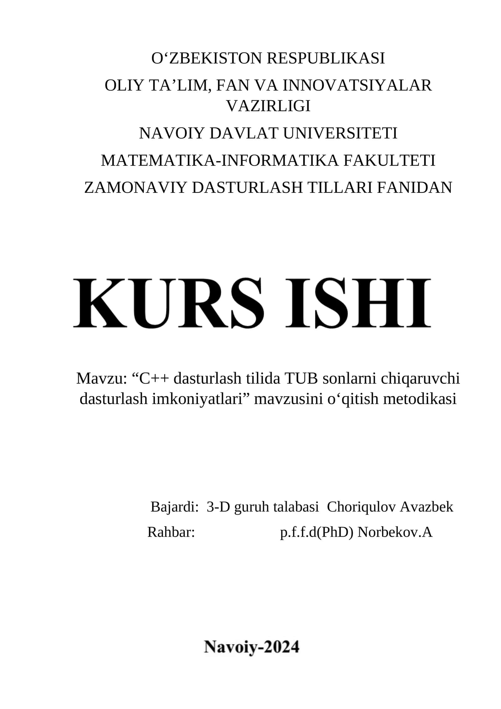 C++ dasturlash tilida TUB sonlarni chiqaruvchi dasturlash imkoniyatlari 1