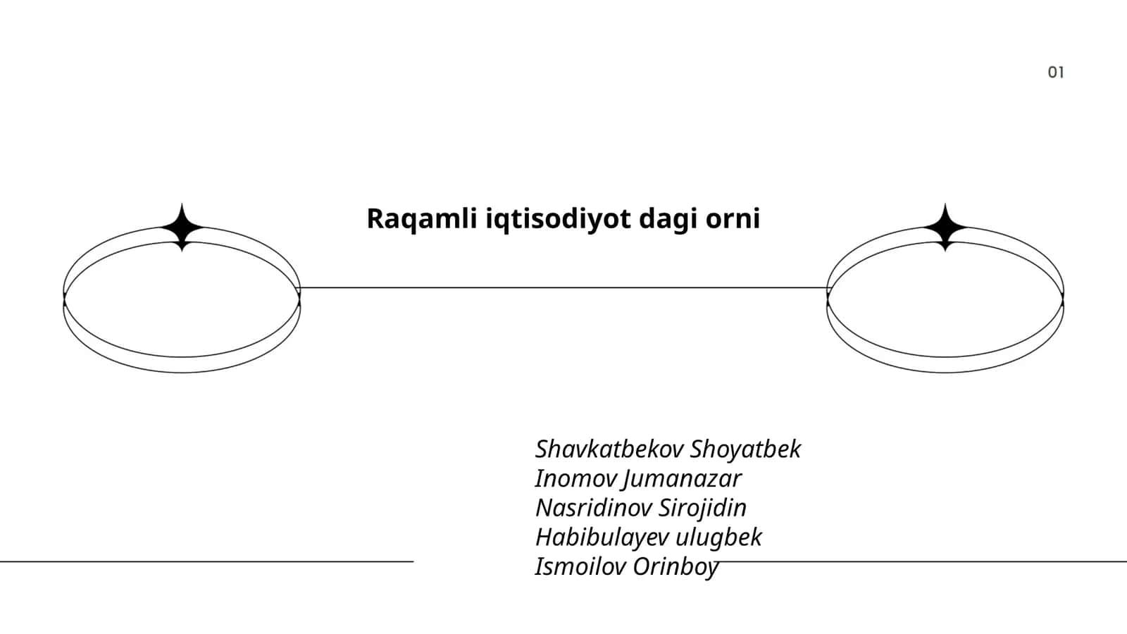 Raqamli iqtisodiyotning rivojlanishi 1
