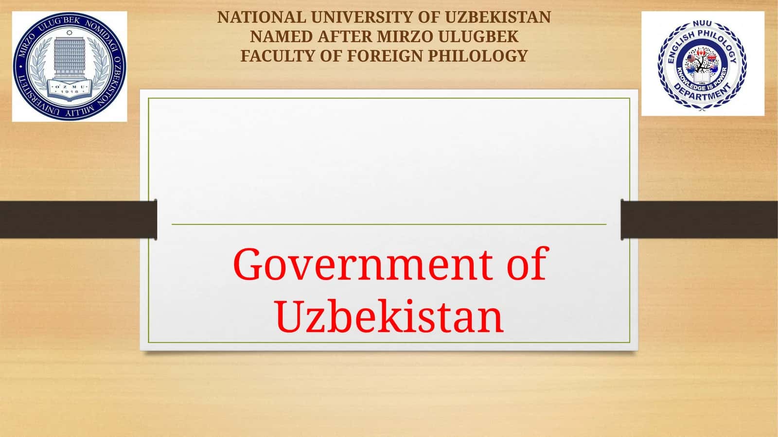 Government of the Republic of Uzbekistan. TheOliyMajlisof theRUz. Political parties. Elections 1