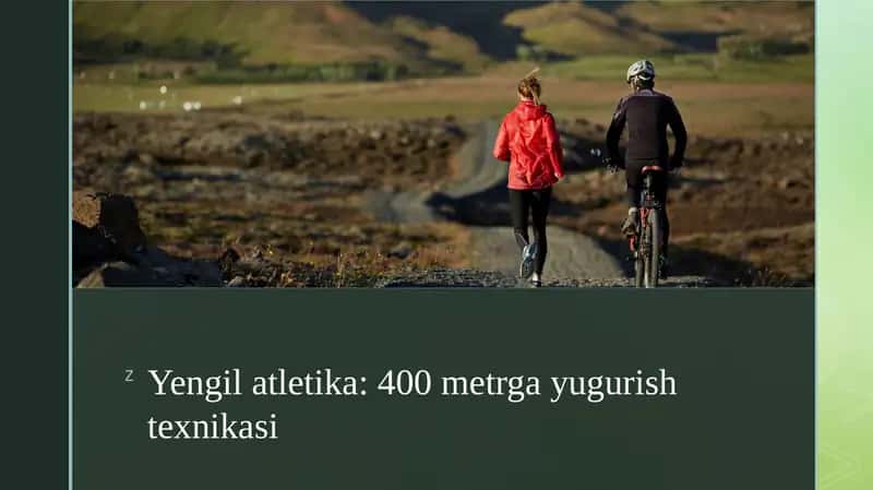 Yengilatletika: 400metrgayugurishtexnikasi 1
