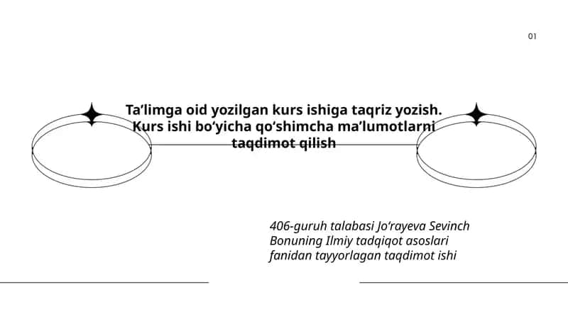 Ilmiy tadqiqot asoslari fanidan tayyorlagan taqdimot ishi 1