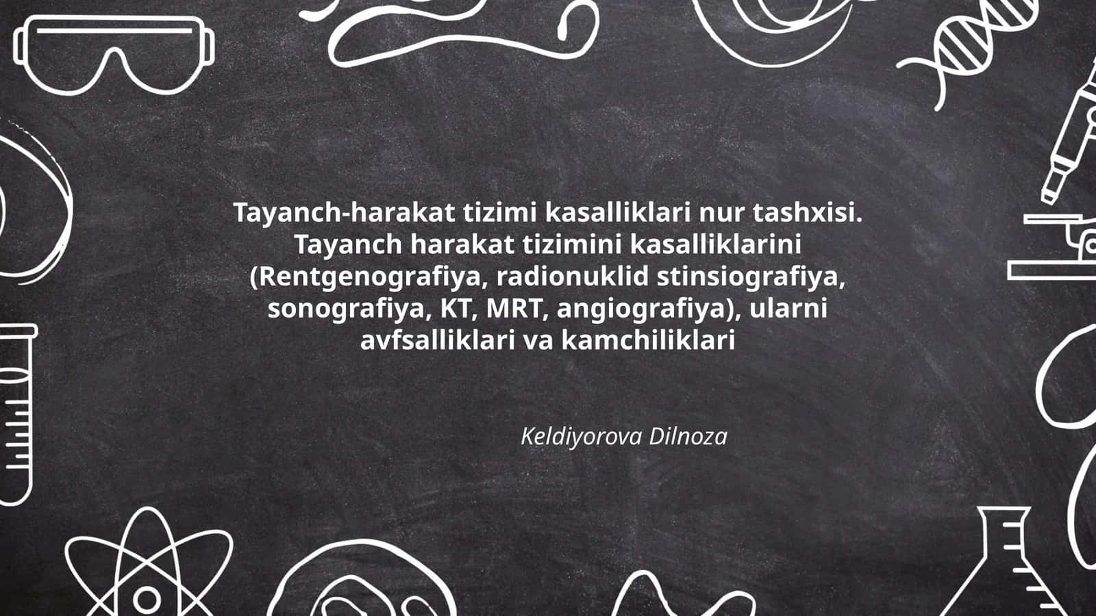 Tayanch-harakat tizimi kasalliklari nur tashxisi 1
