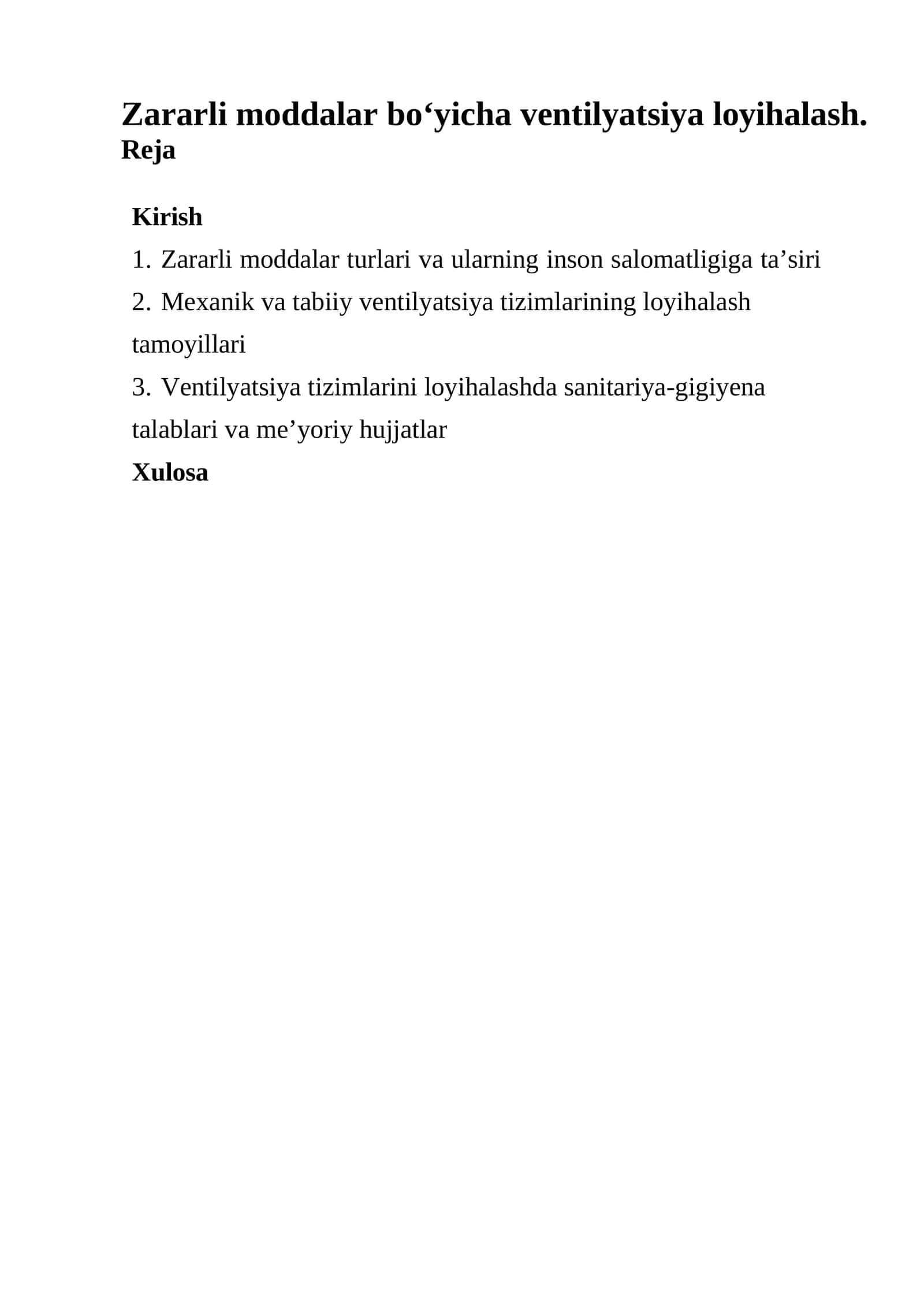 Zararli moddalar turlari va ularning inson salomatligiga ta’siri 1