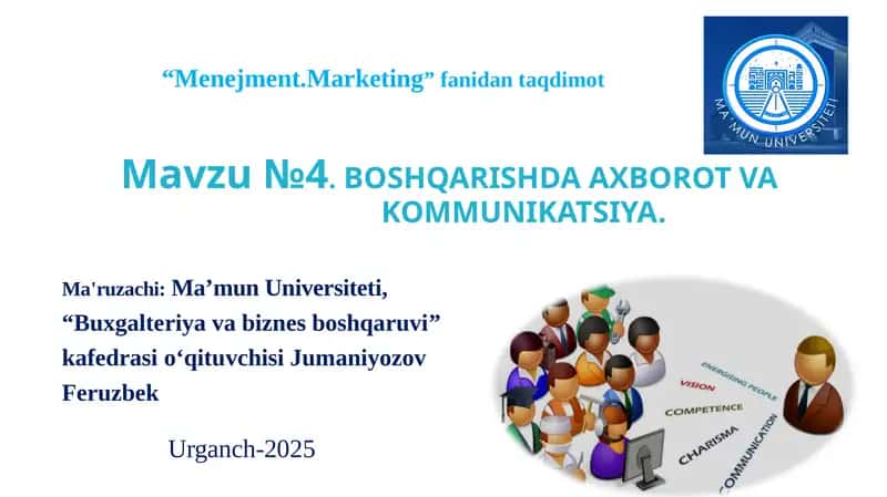 "Menejment.Marketing" fanidantakdimot 1