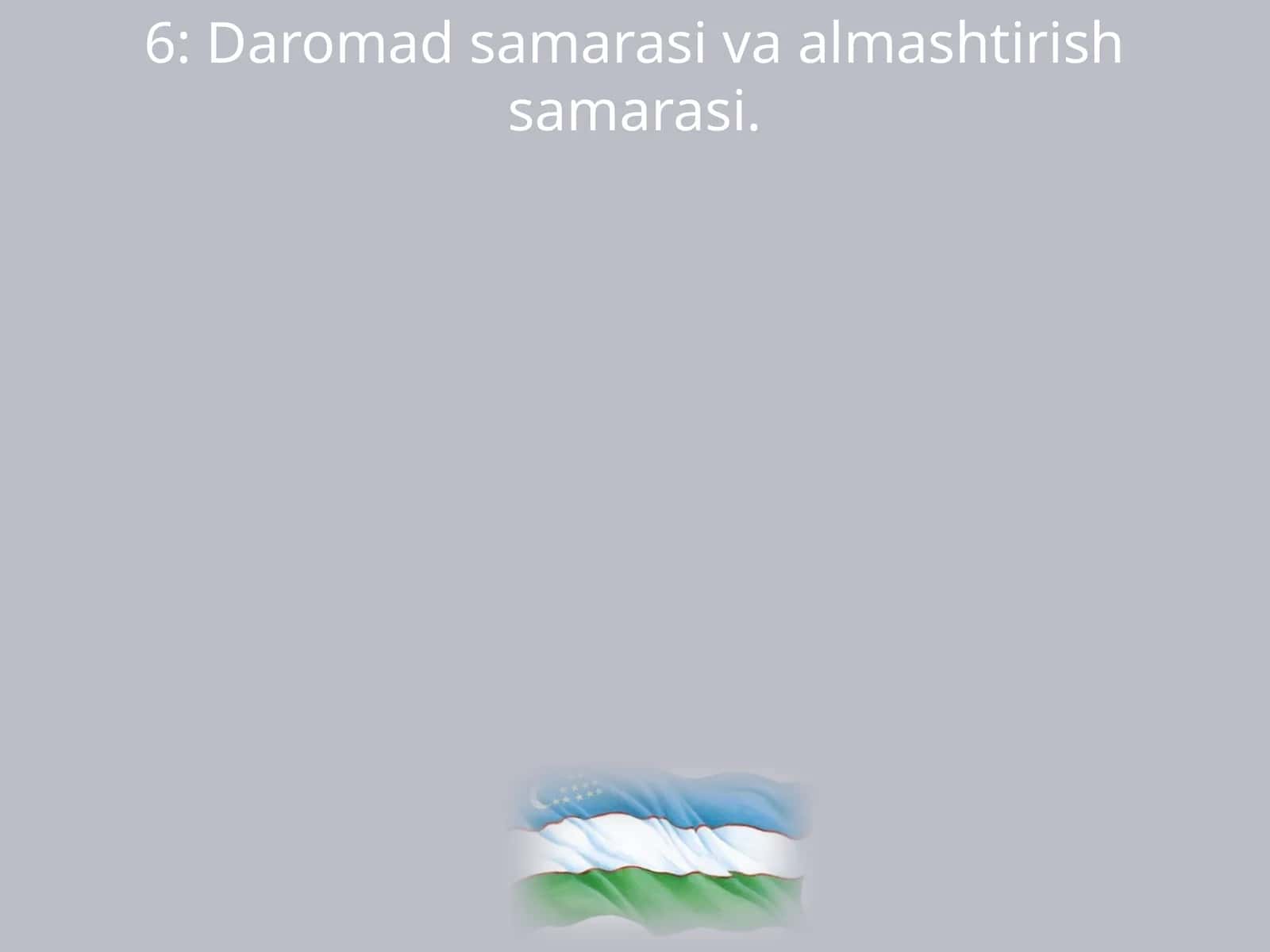 Daromad samarasi va almashtirish samarasi 1