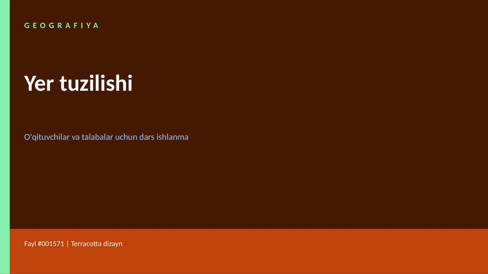 Yer tuzilishi 1