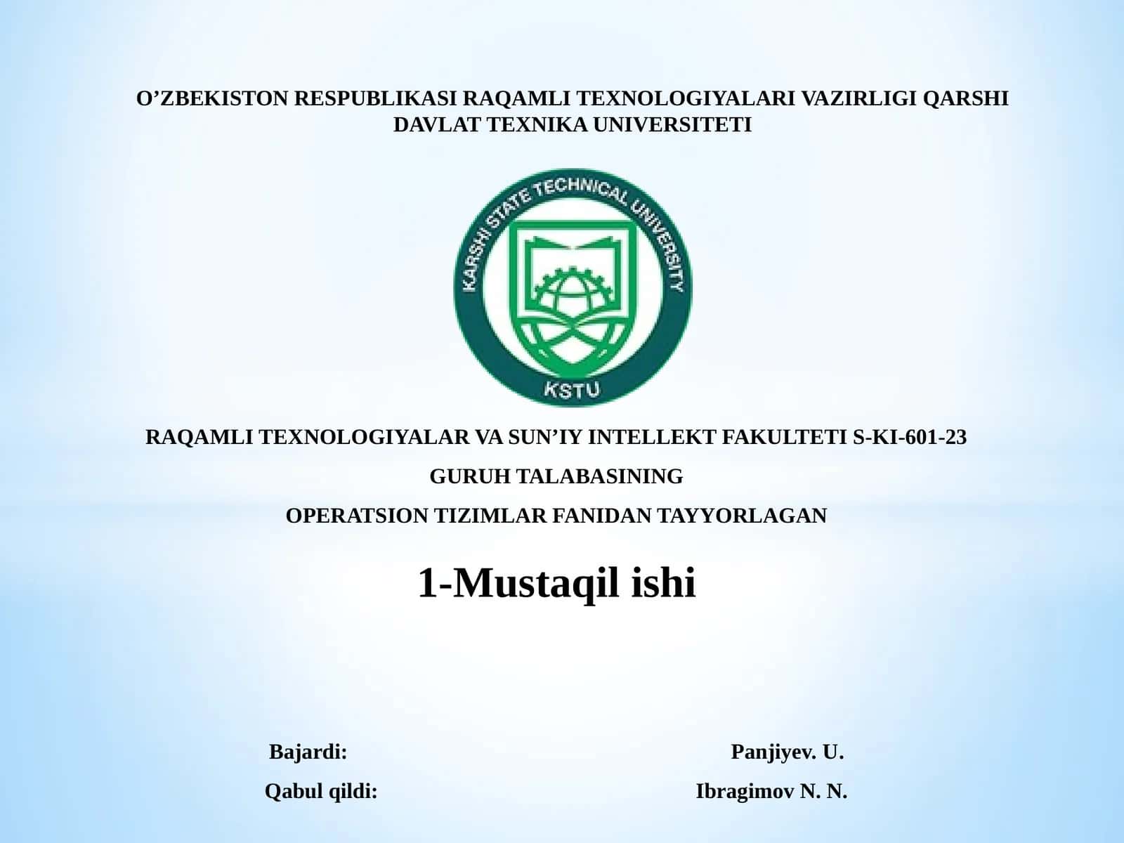 Operatsion tizimlar va ularning turlari 1