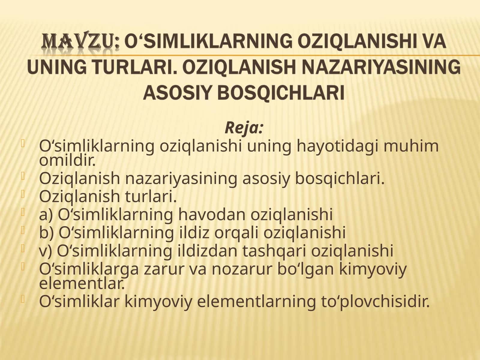 Oziqlanishning turlari 1