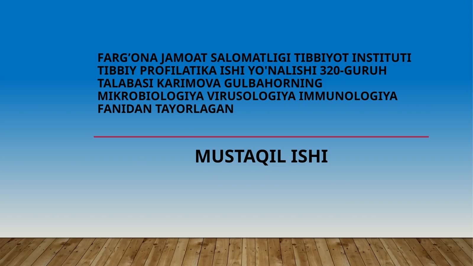 Tashqi muhitning mikrobiologiyaviy omillariga ta’sir 1