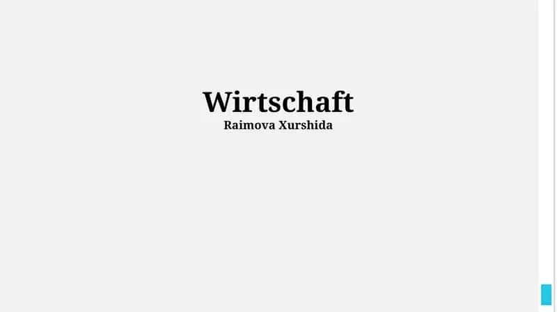 Wirtschaft 1