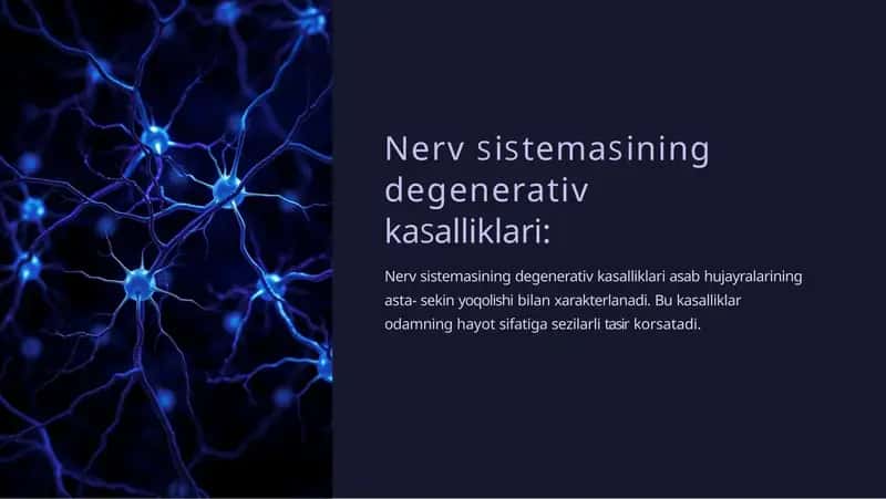 Nerv sistemasining degenerativ kasalliklari 1