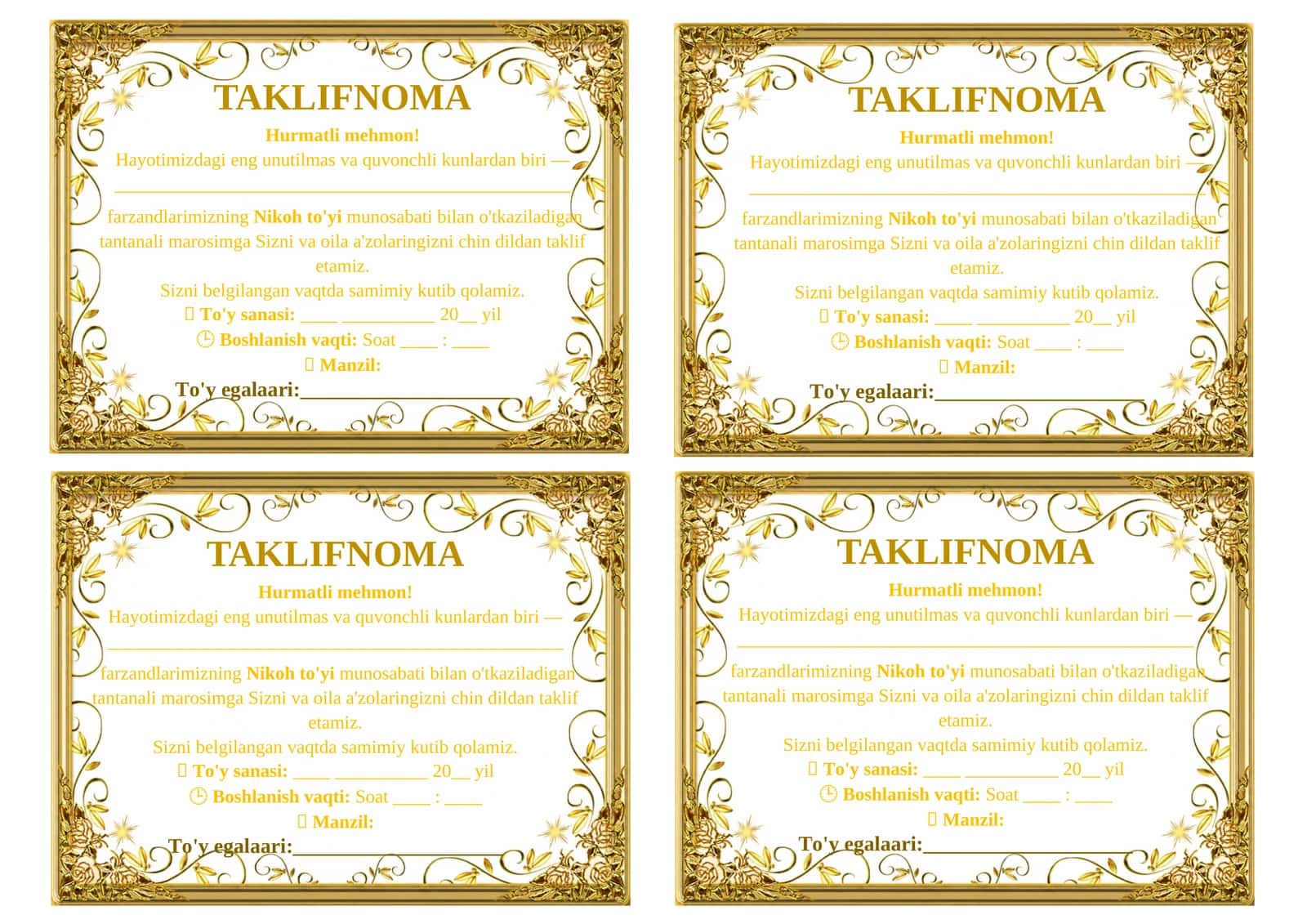 TAKLIFNOMA 1