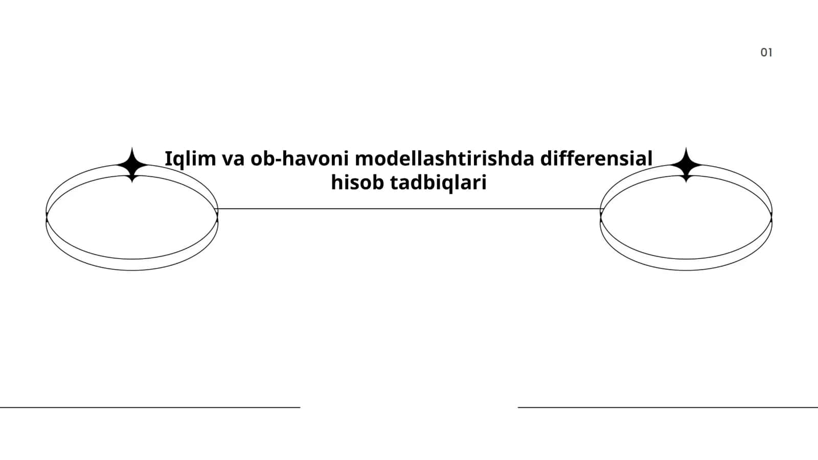 Iqlim va ob-havoni modellashtirishda differensial hisob tadbiqlari 1