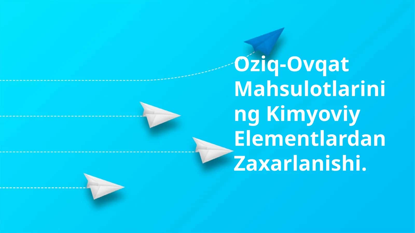 Оziq-Оvqаt Mаhsulоtlаrining Kimyoviy Elementlardan Zaxarlanishi 1
