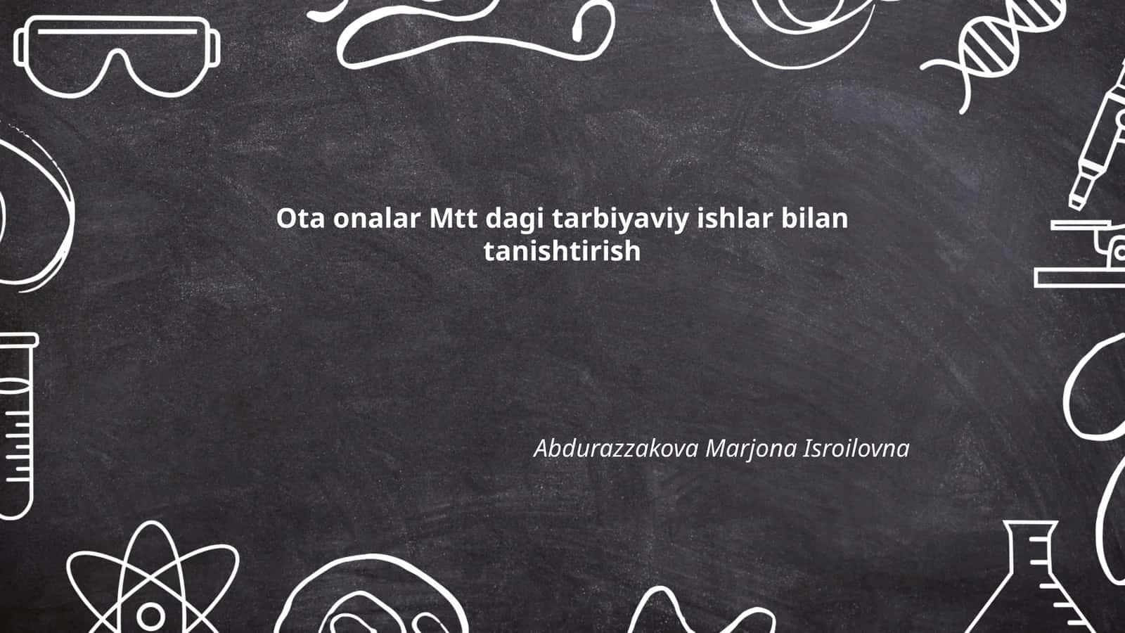 MTTning tarbiyaviy ishlarining maqsad va vazifalari 1