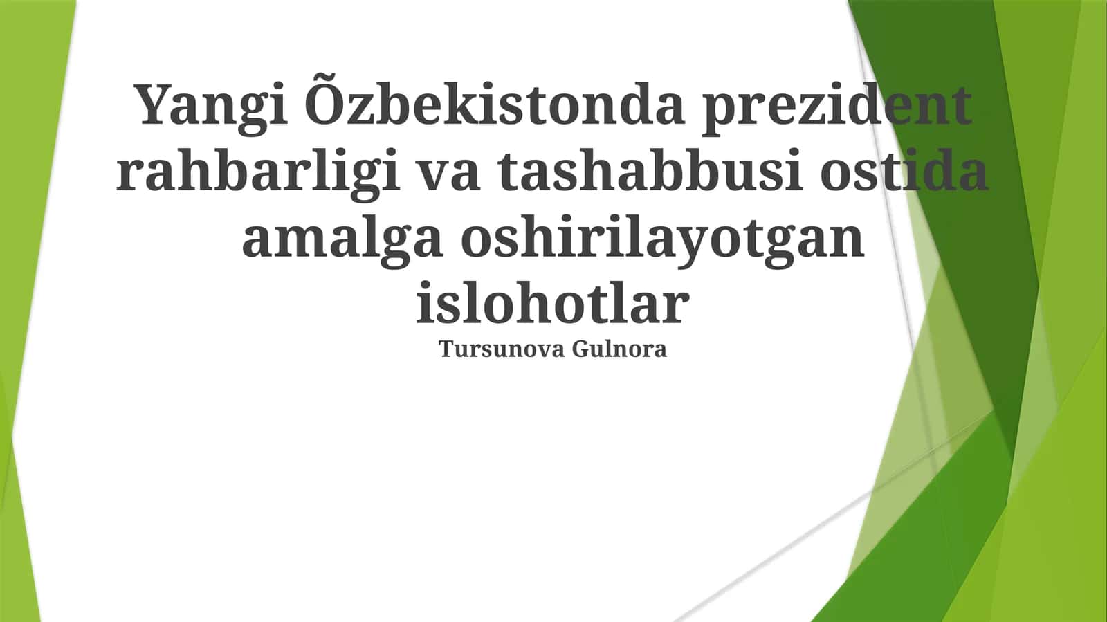 Tursunova Gulnora 1