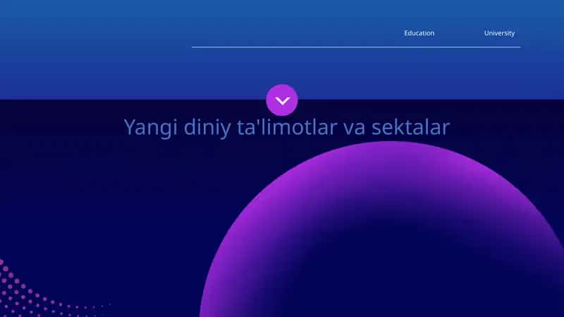 Yangi diniy ta'limotlar va sektalar. 1