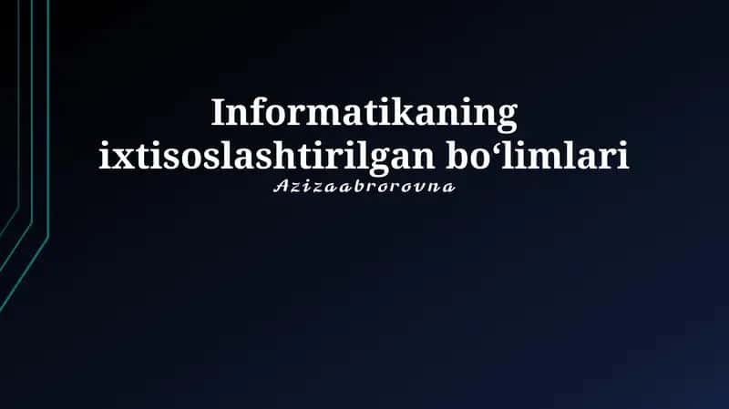 Sun'iy intellekt 1