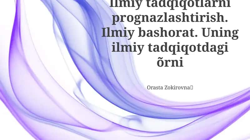 Ilmiy bashoratning cheklashlari 1