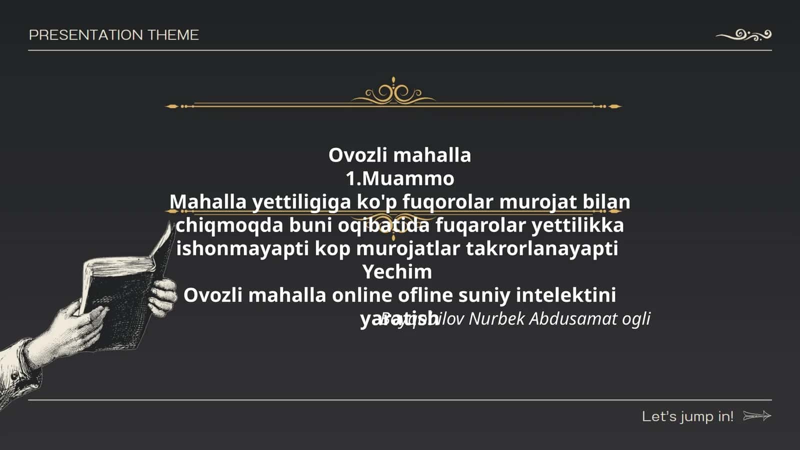 Ovozli mahalla 1