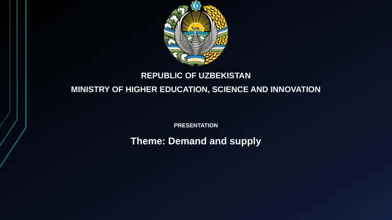 Demand and Supply 1