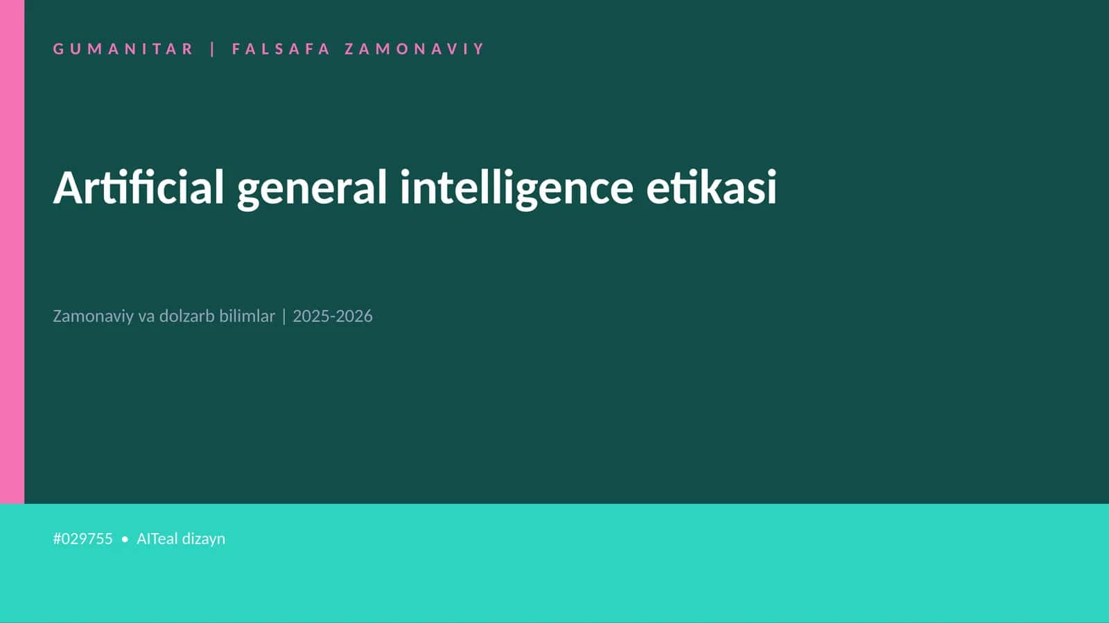 Artificial general intelligence etikasi 1