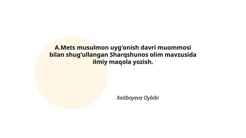 Sharqshunos olim mavzusida ilmiy maqola yozish 1