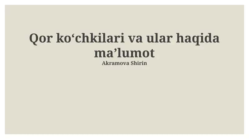 Tog' ko'chkilari va ular haqida maʼlumot 1