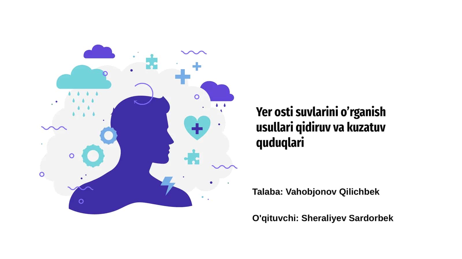 Yer osti suvlarini o’rganish usullari qidiruv va kuzatuv quduqlari 1