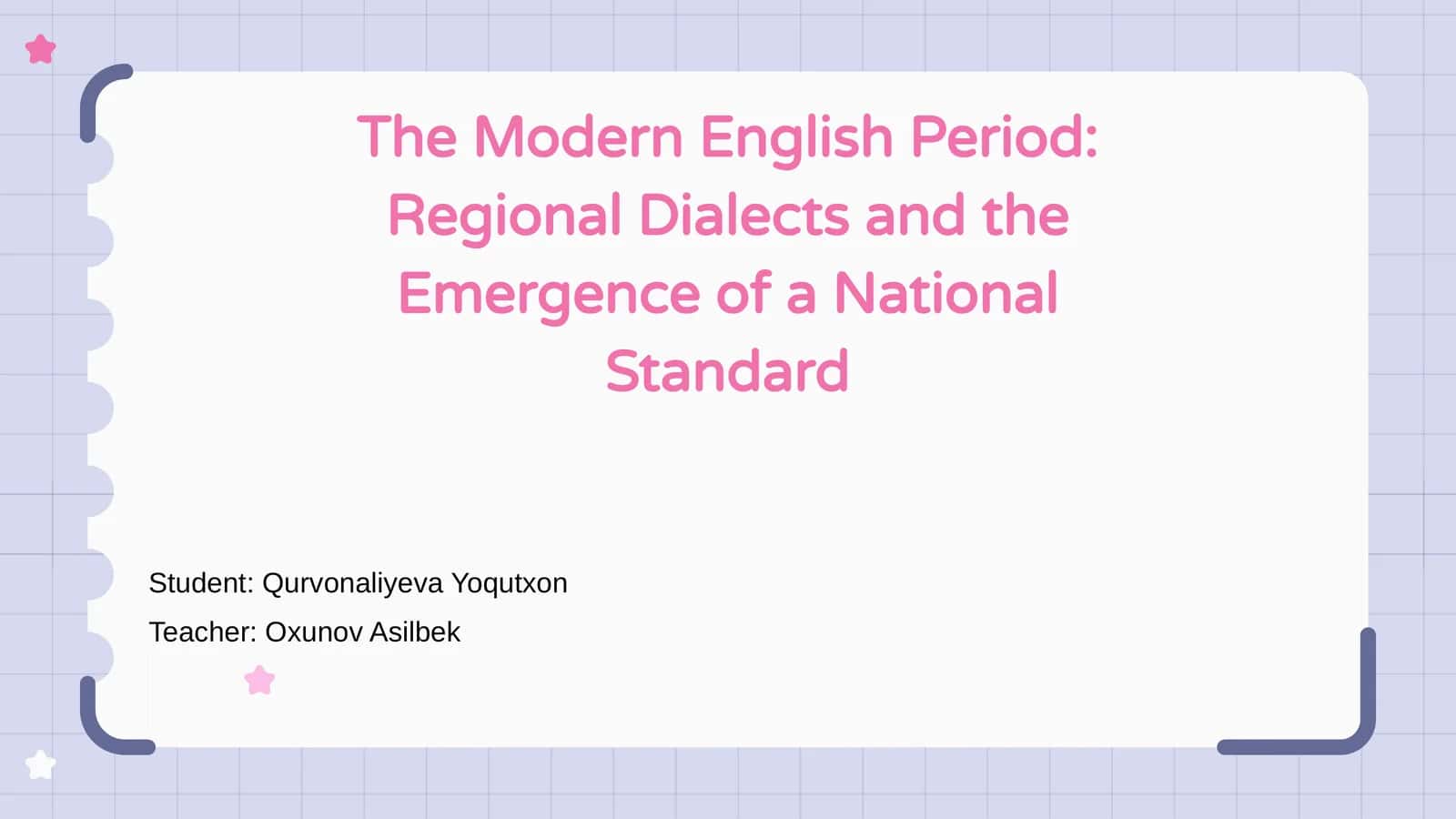 Introduction to the Modern English Period 1