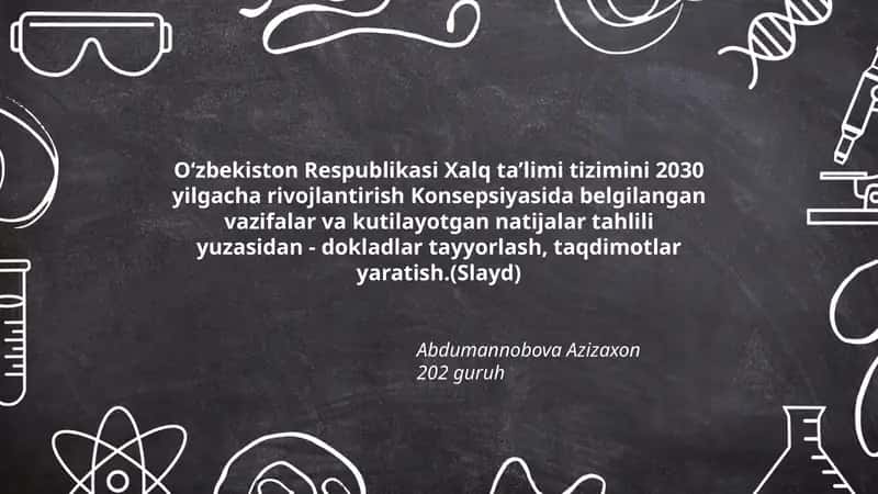 O‘zbekiston Respublikasi Xalq ta’limi tizimini 2030 yilgacha rivojlantirish Konsepsiyasi 1