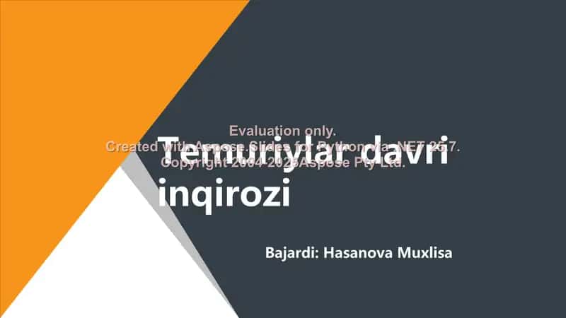 Temuriylar davri inqirozi 1