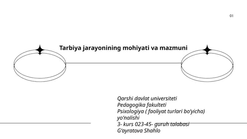 Tarbiya jarayonining mohiyati va mazmuni 1