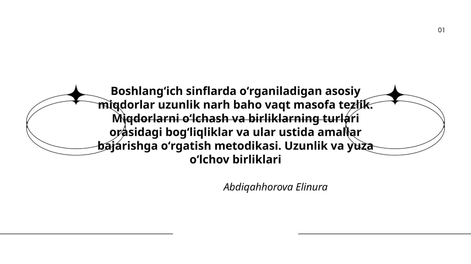 Uzunlik va yuza oʻlchov birliklari 1