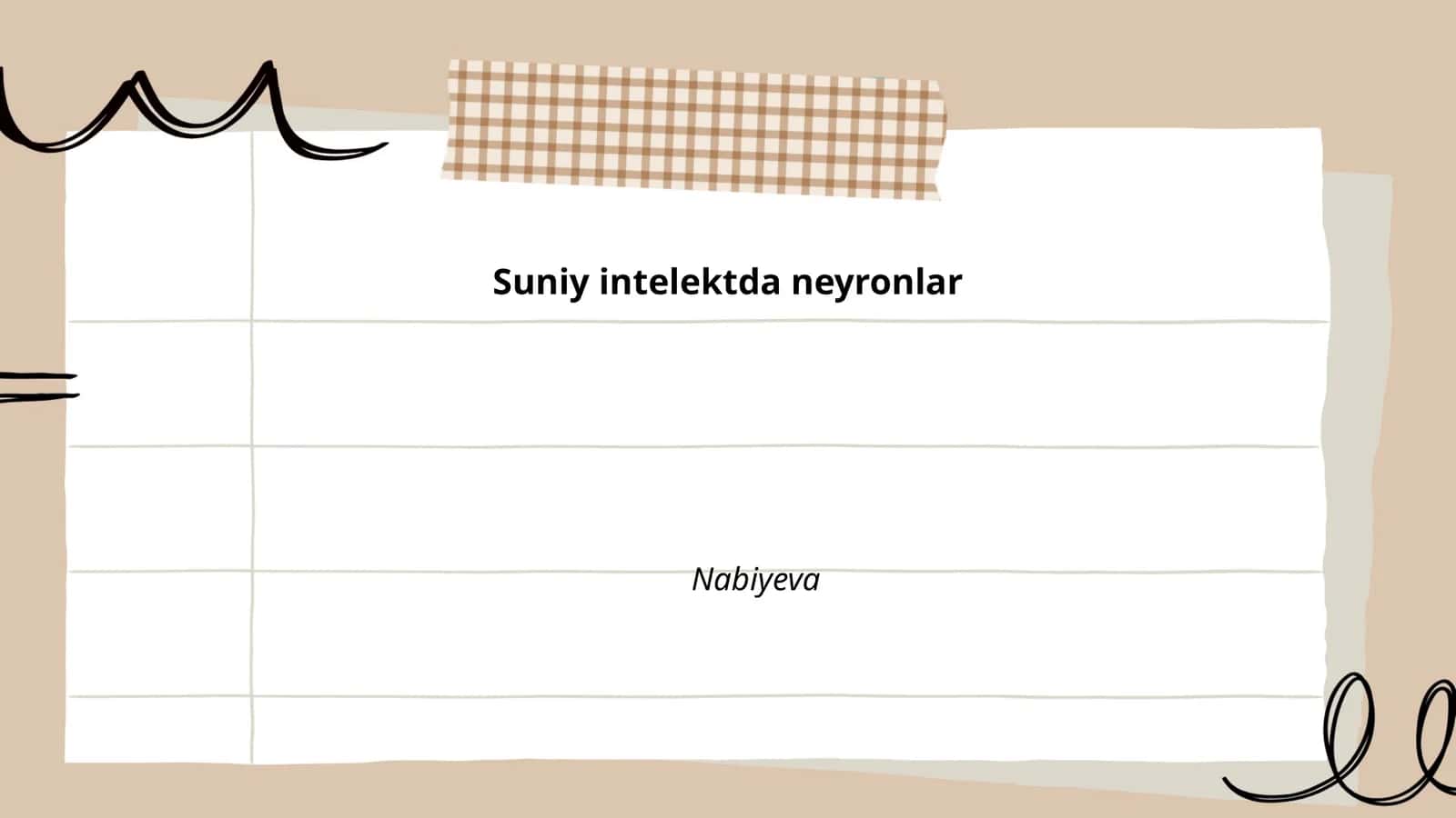 Suniy intelektda neyronlar 1