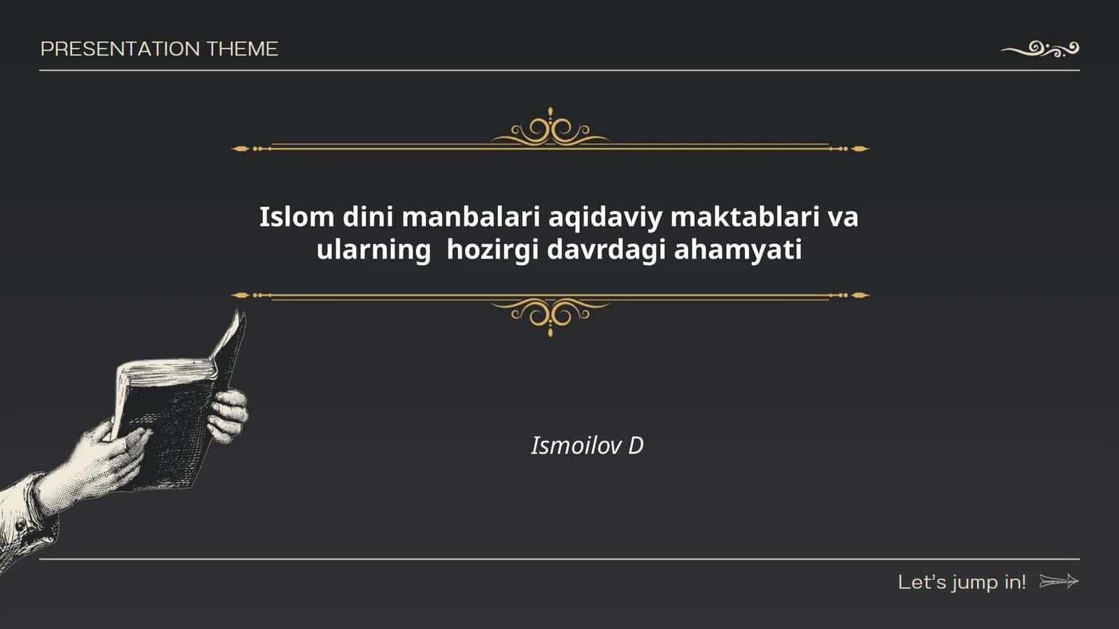 Islom dini manbalari aqidaviy maktablari va ularning hozirgi davrdagi ahamyati 1