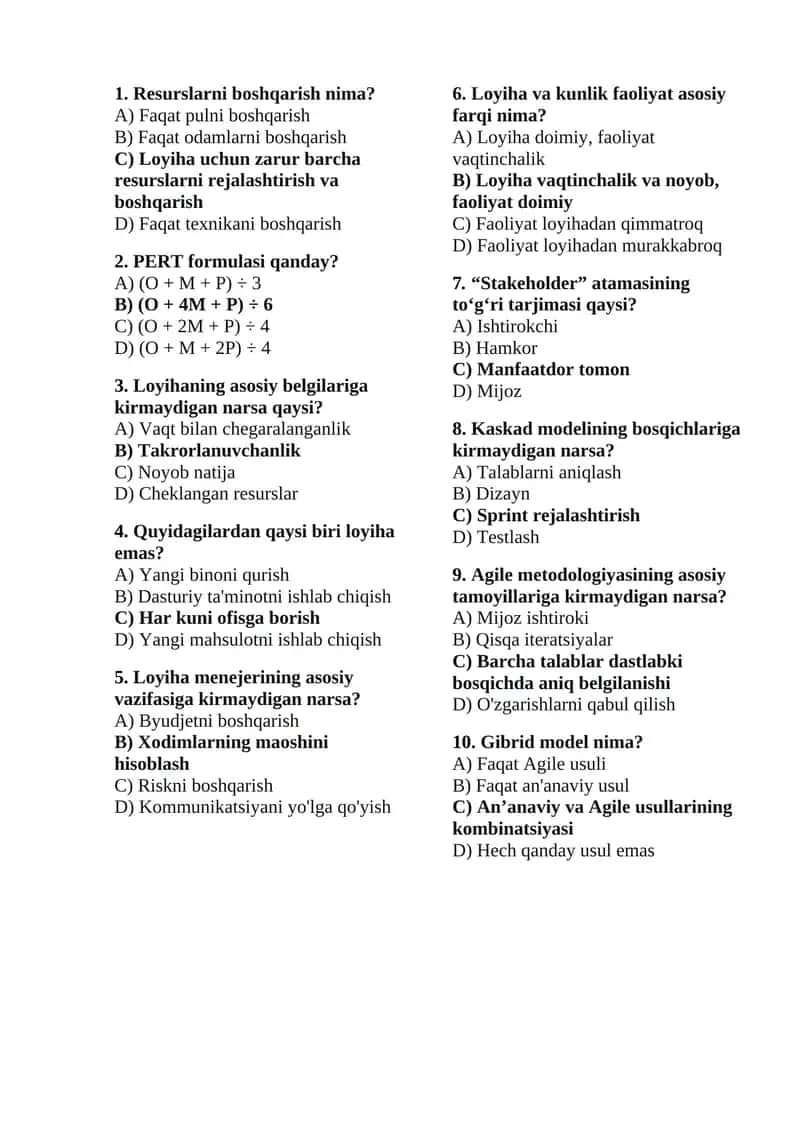 Resurslarni boshqarish 1