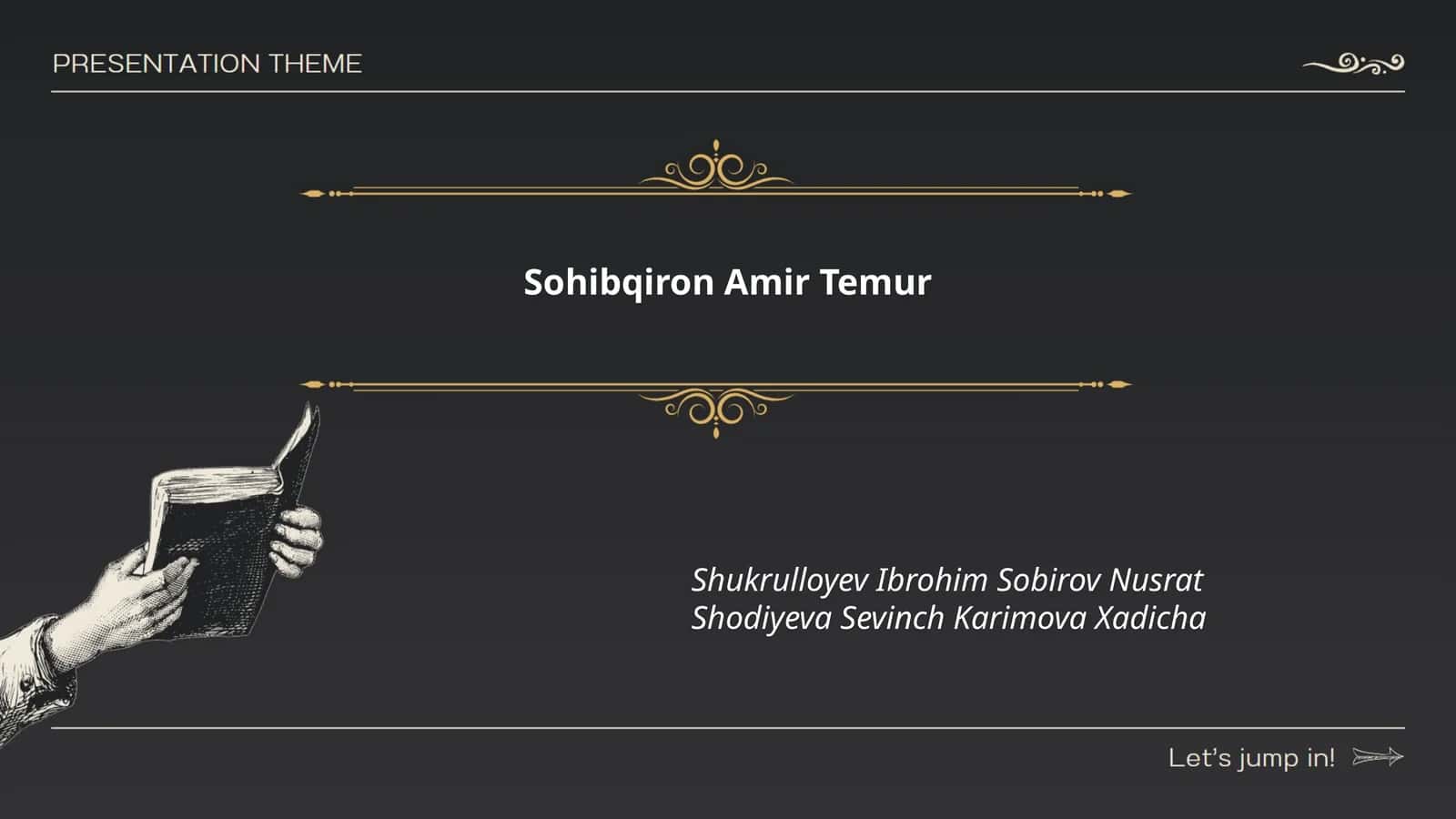 Sohibqiron Amir Temur 1