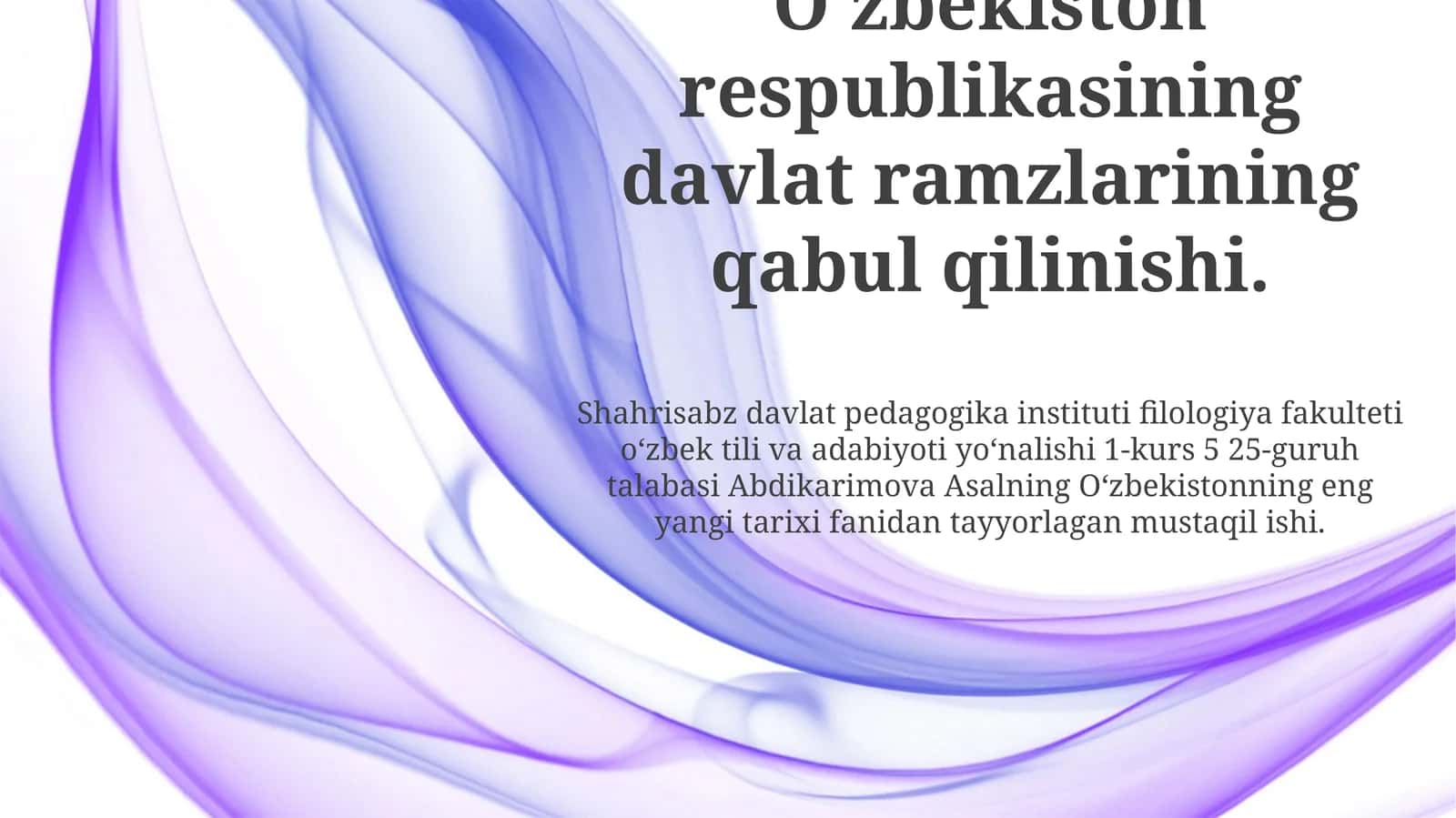 O'zbekiston Respublikasi Davlat Ramzlari: Tarix va Ma'no 1