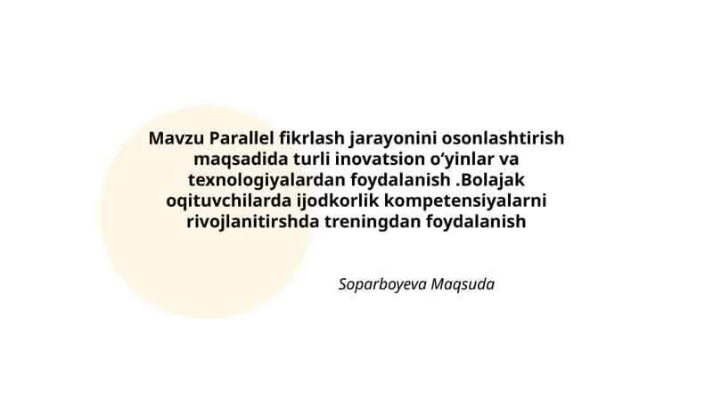 Turli inovatsion o‘yinlar va texnologiyalar 1
