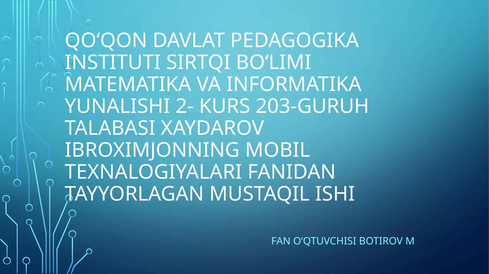 Javadasturlash tilining asosiy konstruksiyalari, maxsus sinf va funksiyalar. Abstrakt va anonim sinflar va ulardan foydalanish 1