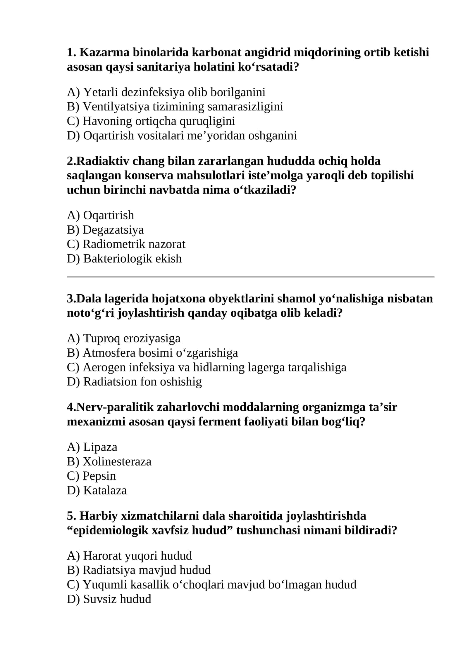Dala sharoitida joylashtirishda "epidemiologik xavfsiz hudud" tushunchasi 1