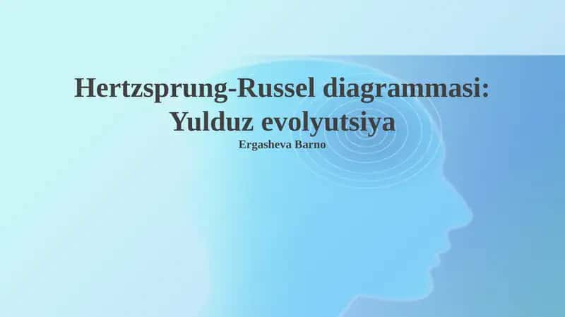 Hertzsprung-Russel diagrammasi 1
