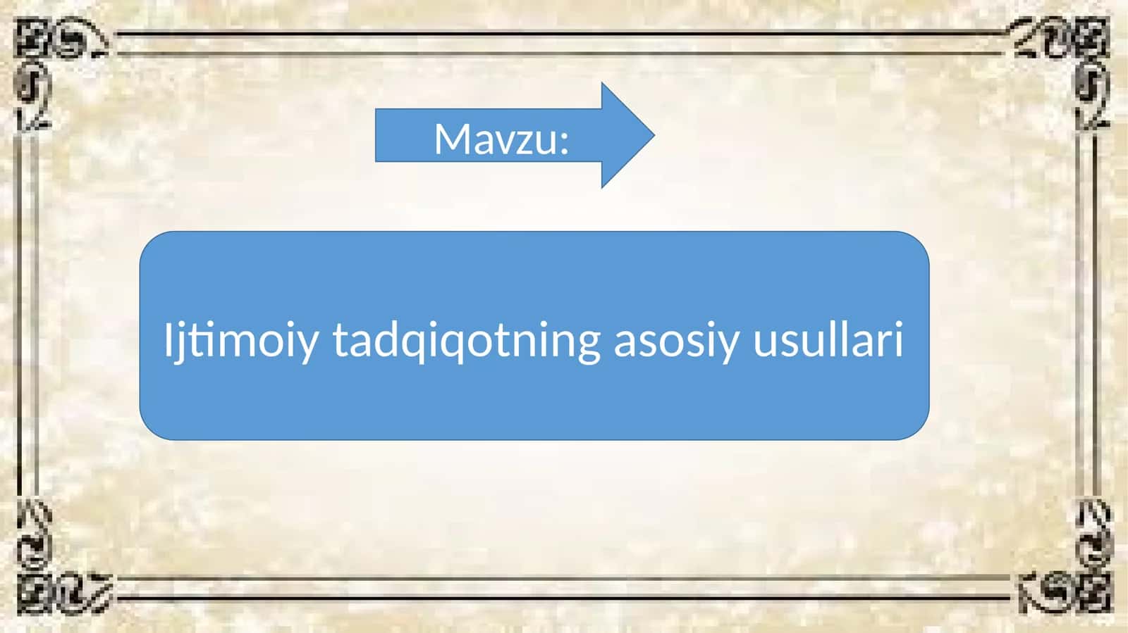 Ijtimoiy tadqiqotning asosiy usullari 1