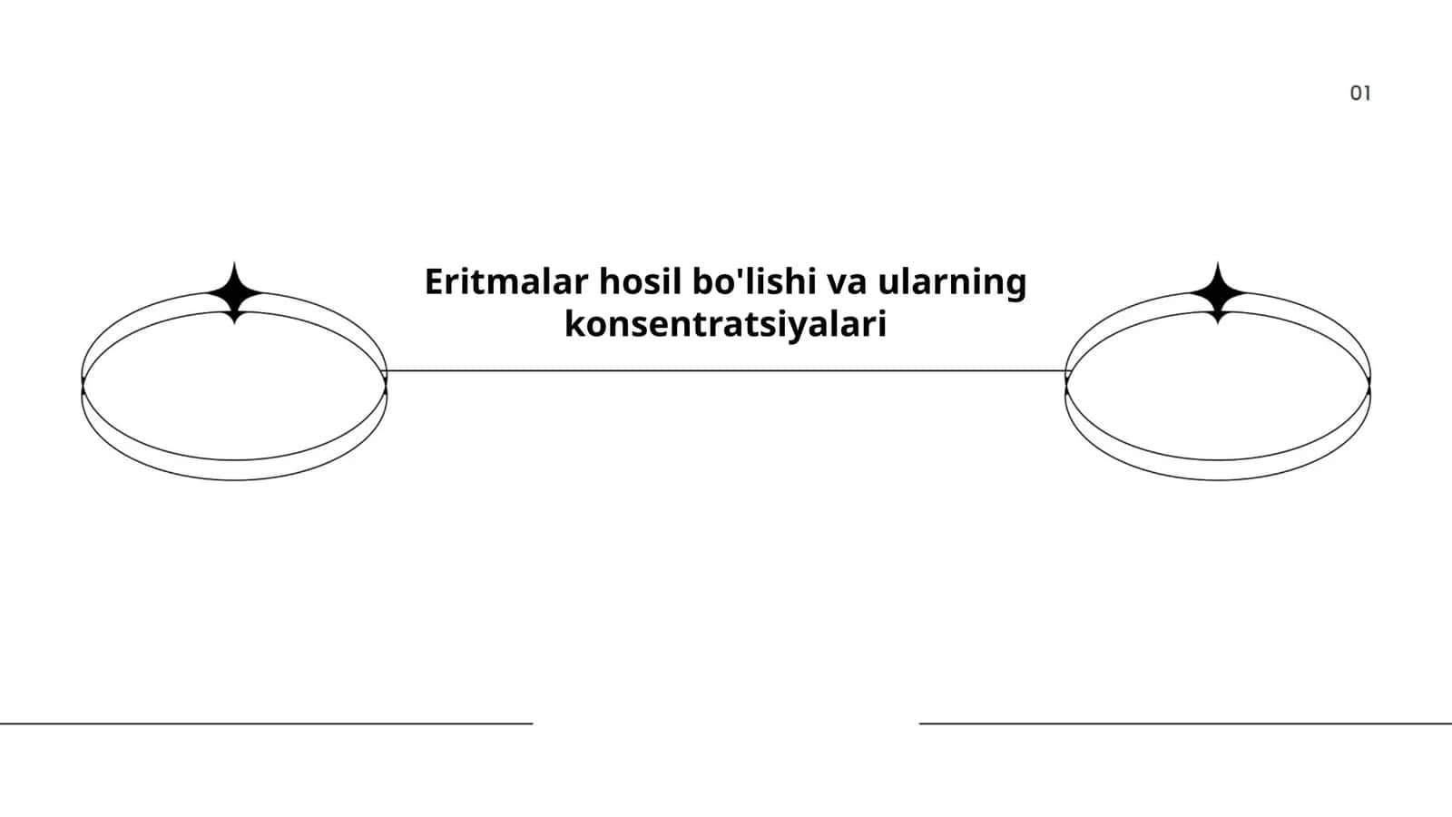 Eritmalar hosil bo'lishi va ularning konsentratsiyalari 1